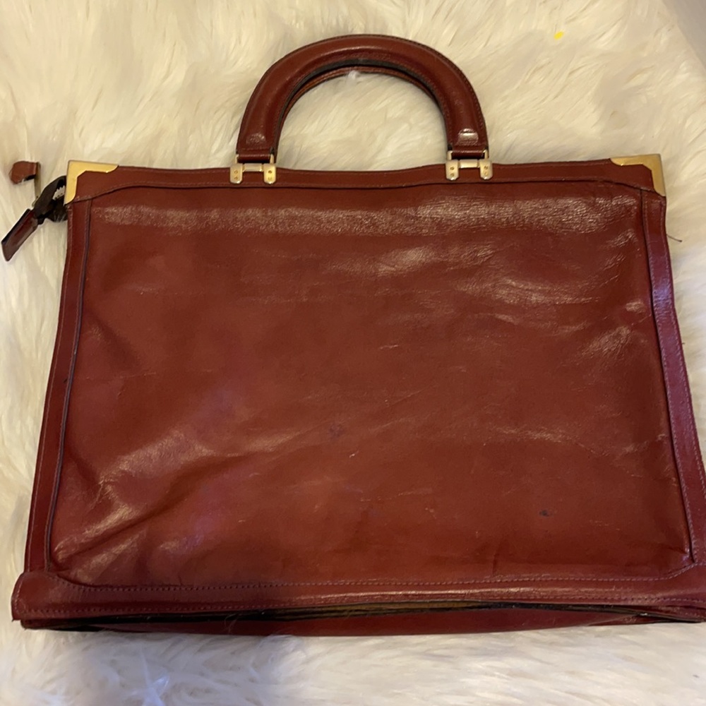 PHILIPPE LEATHER BRIEFCASE ** VINTAGE ** - Picture 4 of 7